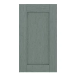 GoodHome Alpinia Matt Green Painted Wood Effect Shaker Highline Cabinet Door (W)400mm (H)715mm (T)18mm