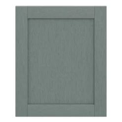 GoodHome Alpinia Matt Green Painted Wood Effect Shaker Tall Appliance Cabinet Door (W)600mm (H)723mm (T)18mm