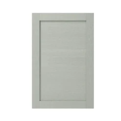 GoodHome Alpinia Matt Grey Painted Wood Effect Shaker 50:50 Larder Cabinet Door (W)600mm (H)1001mm (T)18mm