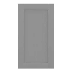 GoodHome Alpinia Matt Slate Grey Painted Wood Effect Shaker Tall Wall Cabinet Door (W)500mm (H)895mm (T)18mm