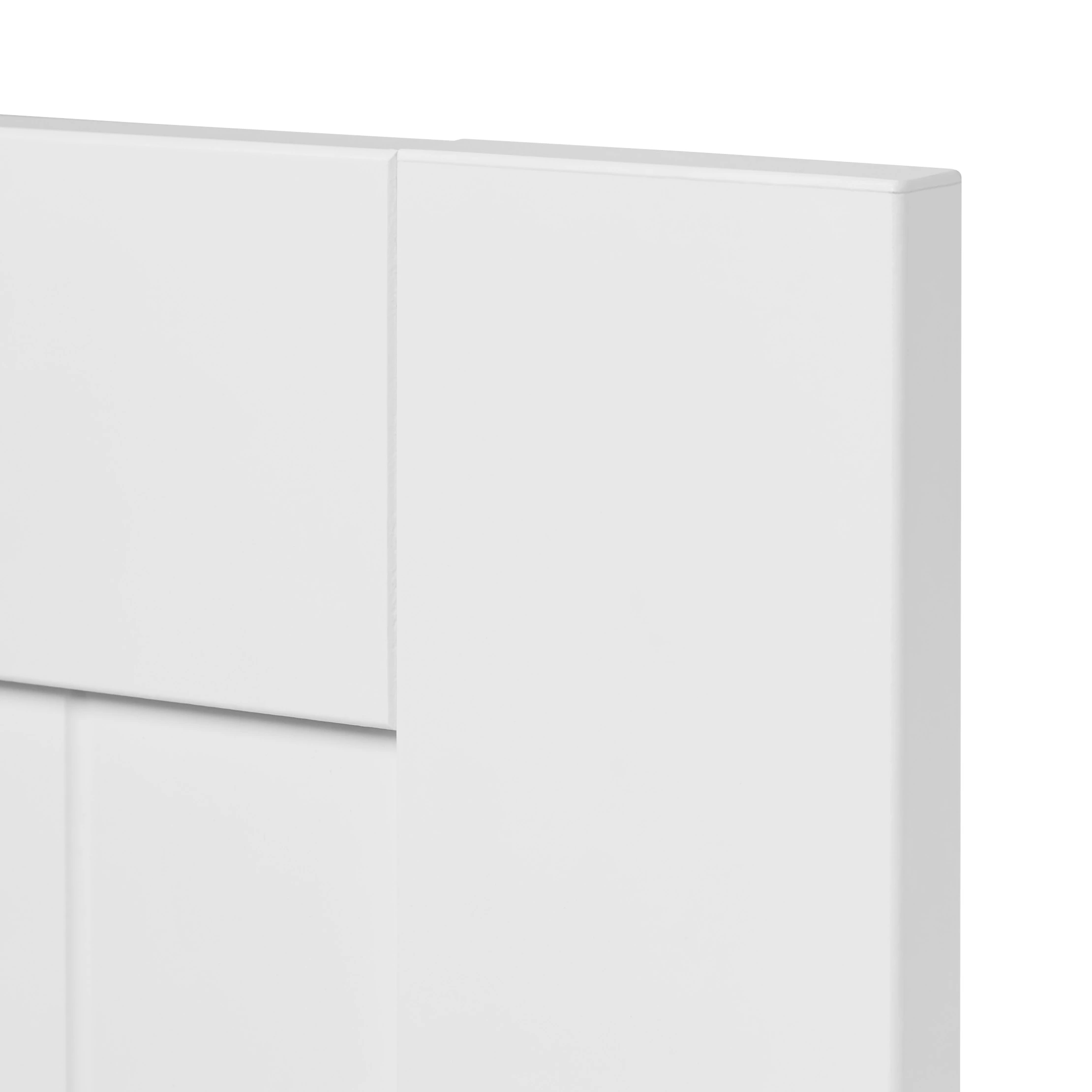 GoodHome Alpinia Matt White Tongue & Groove Shaker Drawer Front, Bridging Door & Bi Fold Door, (W)500mm (H)356mm (T)18mm 4 GoodHome Alpinia Matt White Tongue & Groove Shaker Drawer Front, Bridging Door & Bi Fold Door, (W)500mm (H)356mm (T)18mm - Image 2
