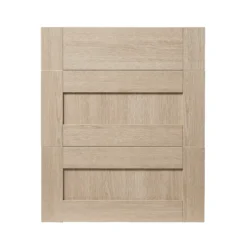 GoodHome Alpinia Oak Effect Shaker Drawer Front (W)600mm, Pack Of 3