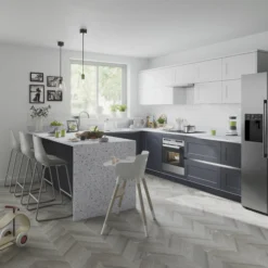 GoodHome Artemisia Matt White Classic Shaker Highline Cabinet Door (W)250mm (H)715mm (T)18mm -Trade Points Shop goodhome artemisia matt white classic shaker highline cabinet door w 250mm h 715mm t 18mm3663602650089 21i