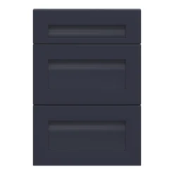 GoodHome Garcinia Matt Navy Blue Shaker Drawer Front (W)500mm, Pack Of 3