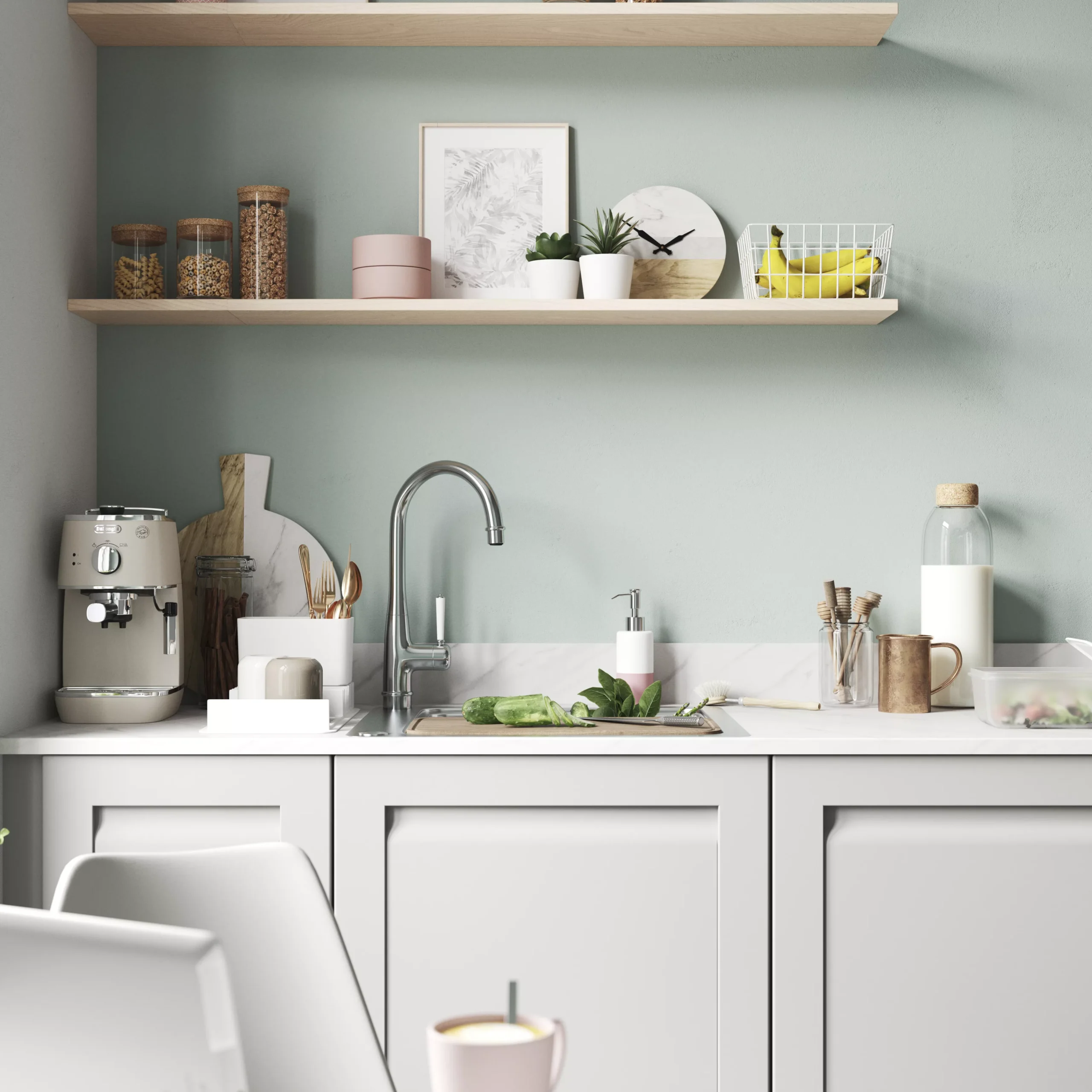 GoodHome Garcinia Matt Stone Integrated Handle Shaker Highline Cabinet Door (W)250mm (H)715mm (T)20mm 8 GoodHome Garcinia Matt Stone Integrated Handle Shaker Highline Cabinet Door (W)250mm (H)715mm (T)20mm - Image 6