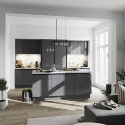 GoodHome Stevia Gloss Anthracite Slab Highline Cabinet Door (W)300mm (H)715mm (T)18mm 17 GoodHome Stevia Gloss Anthracite Slab Highline Cabinet Door (W)300mm (H)715mm (T)18mm -Trade Points Shop goodhome stevia gloss anthracite slab highline cabinet door w 300mm h 715mm t 18mm3663602648840 21i
